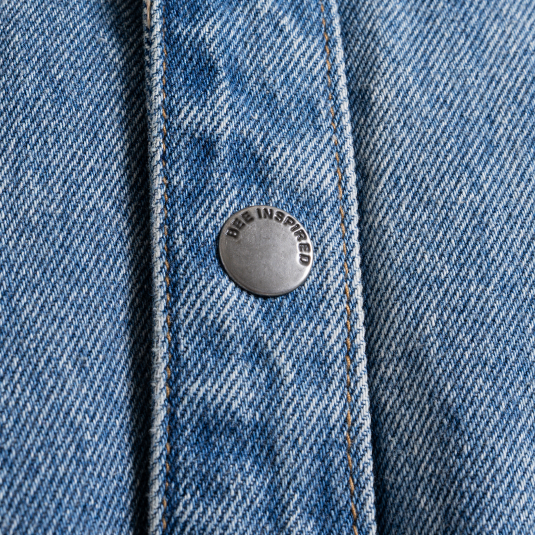 Devine Overshirt - Mid Blue - Image 6