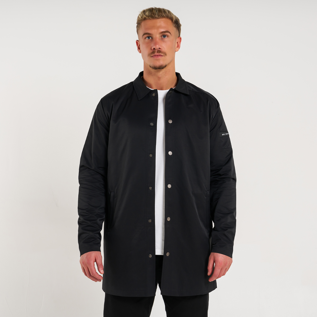 Hanley Trench Coat - Black - Image 2