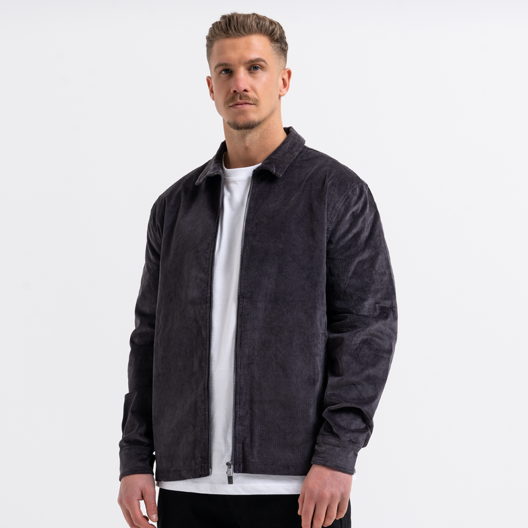 Milner Cord Jacket - Gunmetal
