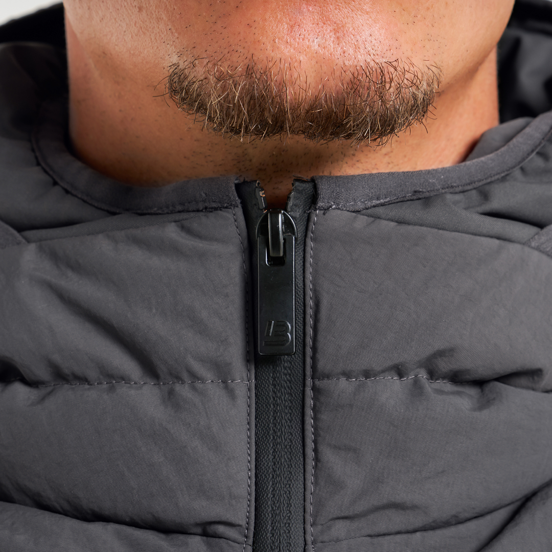 Villar Longline Jacket - Charcoal - Image 4