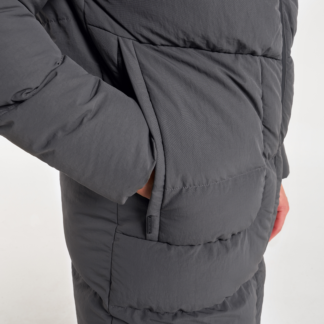 Villar Longline Jacket - Charcoal - Image 6